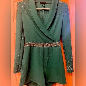 Banjul Green Romper